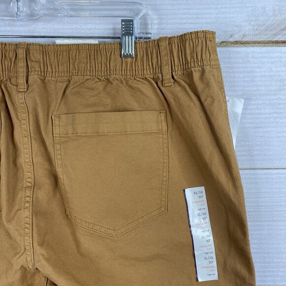 Knox Rose Pants Womens XL Brown High Rise Elastic Waistband Straight Leg NWT - Picture 8 of 11